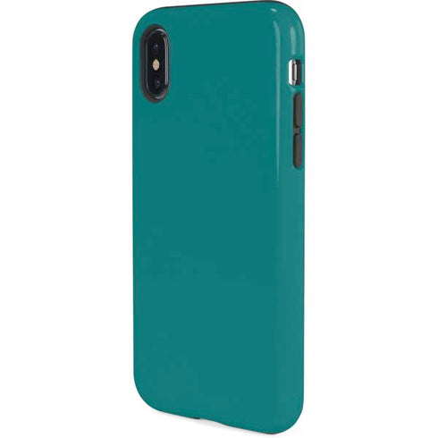 Teal Blue Solid iPhone XS Pro Case
