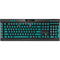 Teal Blue Solid K95 RGB PLATINUM Mechanical Gaming Keyboard Skin