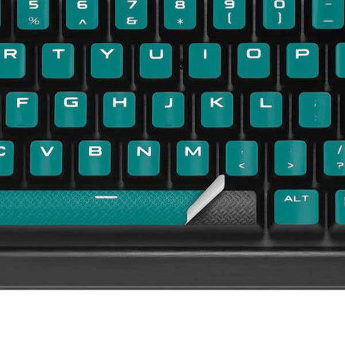 Teal Blue Solid K95 RGB PLATINUM Mechanical Gaming Keyboard Skin