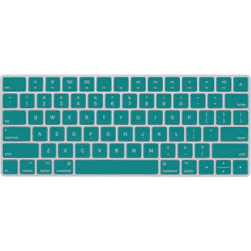 Teal Blue Solid Magic Keyboard Skin