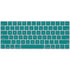 Teal Blue Solid Magic Keyboard Skin