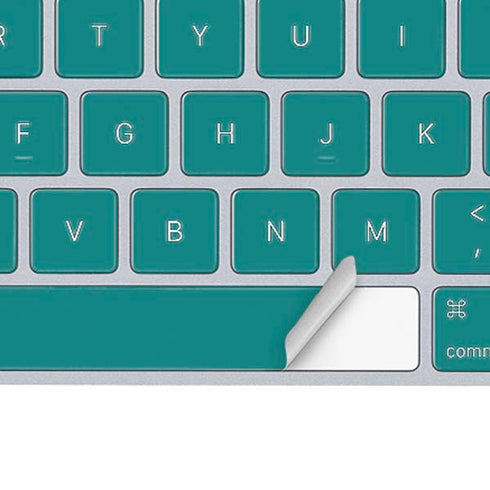 Teal Blue Solid Magic Keyboard Skin