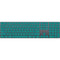Teal Blue Solid Magic Keyboard with Numeric Keypad Skin