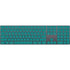 Teal Blue Solid Magic Keyboard with Numeric Keypad Skin