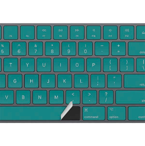Teal Blue Solid Magic Keyboard with Numeric Keypad Skin