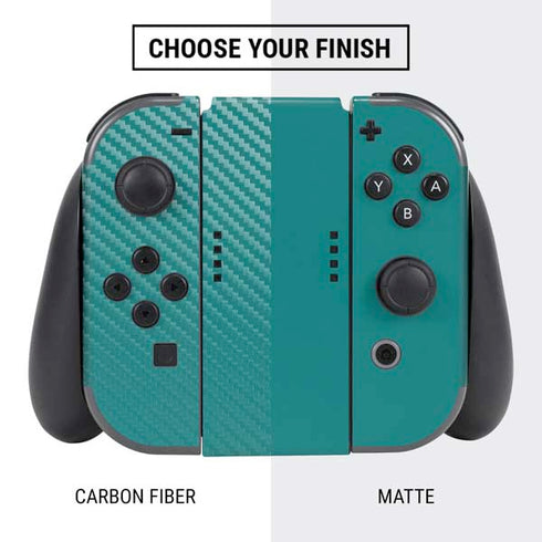 Teal Blue Solid Nintendo Switch Bundle Skin