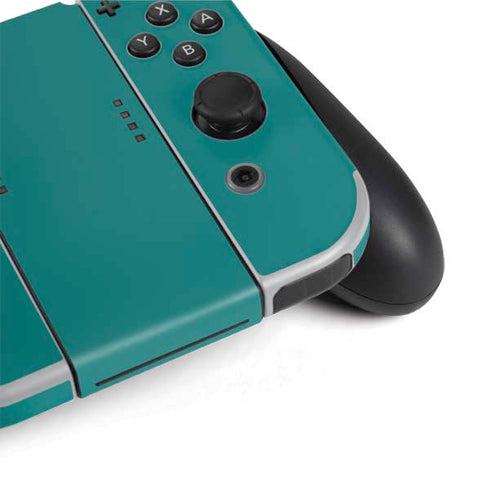 Teal Blue Solid Nintendo Switch OLED (2021) Skin