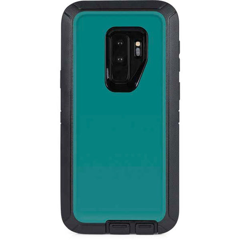 Teal Blue Solid Otterbox Defender Galaxy Skin