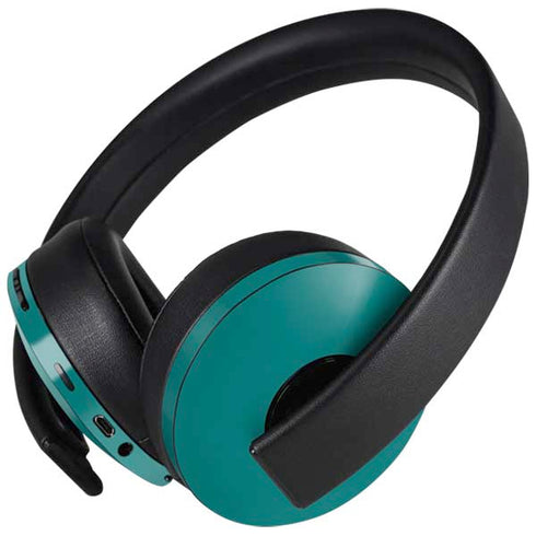 Teal Blue Solid PlayStation 4 Gold Wireless Headset Skin