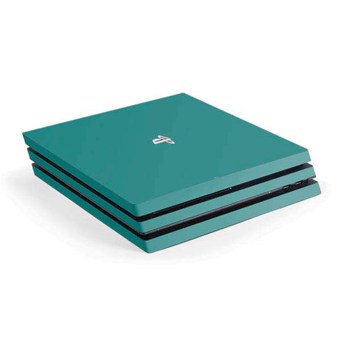 Teal Blue Solid PS4 Pro Console Skin