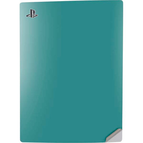Teal Blue Solid PS5 Digital Edition Console Skin