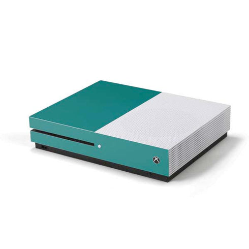 Teal Blue Solid Xbox One S Console Skin