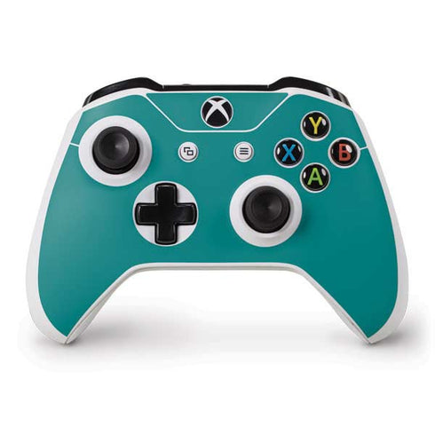 Teal Blue Solid Xbox One S Controller Skin