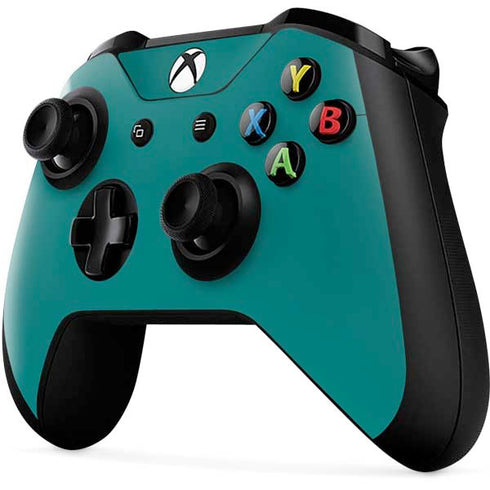 Teal Blue Solid Xbox One X Controller Skin