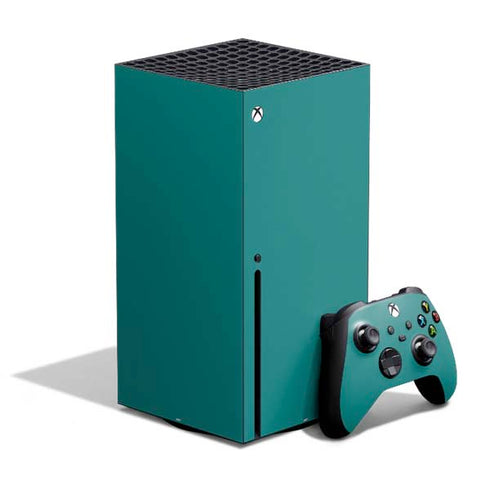 Teal Blue Solid Xbox Series X Bundle Skin