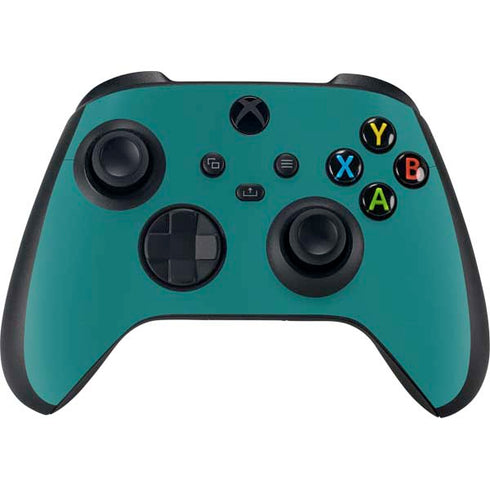 Teal Blue Solid Xbox Series X Bundle Skin