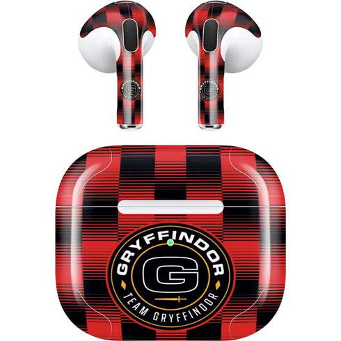 Wizarding Worlds Harry Potter Team Gryffindor Apple AirPods (3rd Gen 2021) Skin
