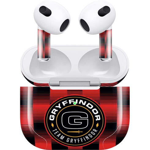Wizarding Worlds Harry Potter Team Gryffindor Apple AirPods (3rd Gen 2021) Skin