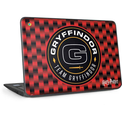Wizarding Worlds Harry Potter Team Gryffindor HP Chromebook Skin