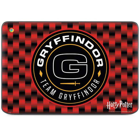 Wizarding Worlds Harry Potter Team Gryffindor HP Chromebook Skin
