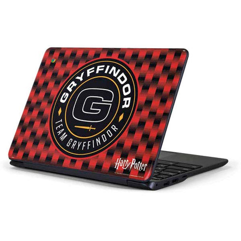 Wizarding Worlds Harry Potter Team Gryffindor Samsung Chromebook Skin