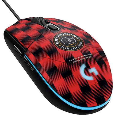Wizarding Worlds Harry Potter Team Gryffindor G203 Prodigy RGB Wired Gaming Mouse Skin