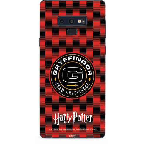 Wizarding Worlds Harry Potter Team Gryffindor Galaxy Note 9 Skin