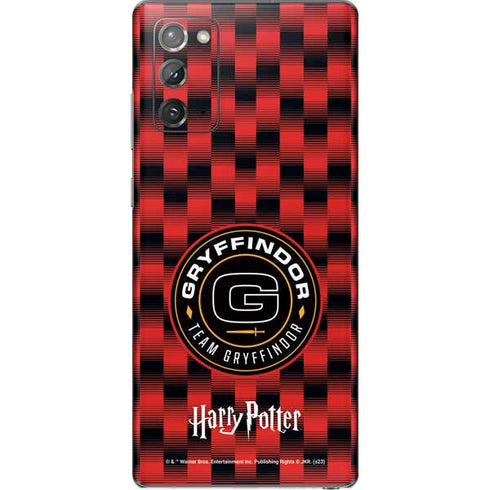 Wizarding Worlds Harry Potter Team Gryffindor Galaxy Note20 5G Skin
