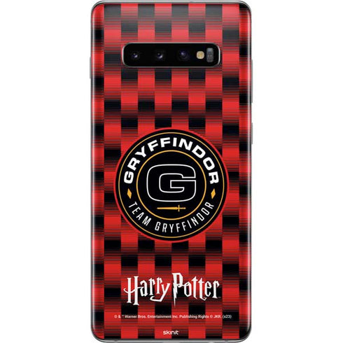 Wizarding Worlds Harry Potter Team Gryffindor Galaxy S10 Plus Skin