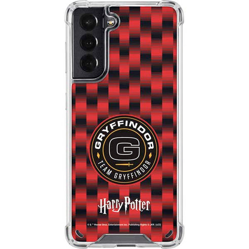 Wizarding Worlds Harry Potter Team Gryffindor Galaxy S21 5G Clear Case