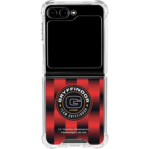 Wizarding Worlds Harry Potter Team Gryffindor Galaxy Z Flip5 5G Clear Case