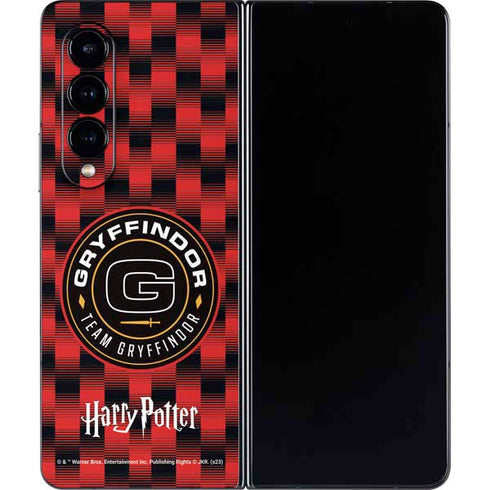 Wizarding Worlds Harry Potter Team Gryffindor Galaxy Z Fold4 5G Skin