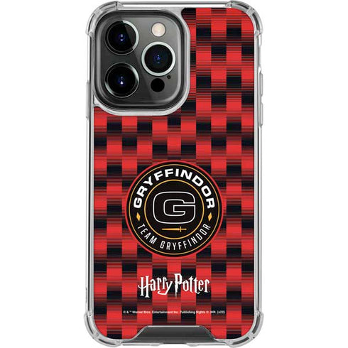 Wizarding Worlds Harry Potter Team Gryffindor iPhone 15 Pro Clear Case