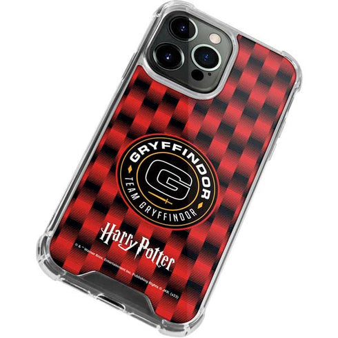 Wizarding Worlds Harry Potter Team Gryffindor iPhone 15 Pro Clear Case