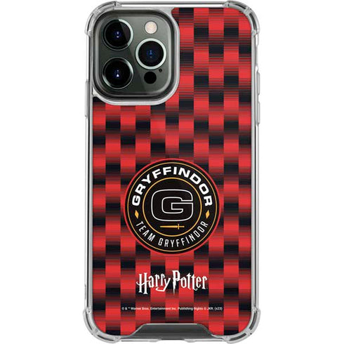 Wizarding Worlds Harry Potter Team Gryffindor iPhone 15 Pro Max Clear Case