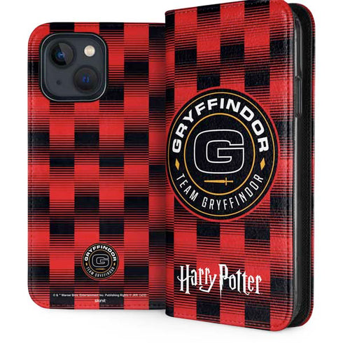 Wizarding Worlds Harry Potter Team Gryffindor iPhone 15 Plus Folio Case