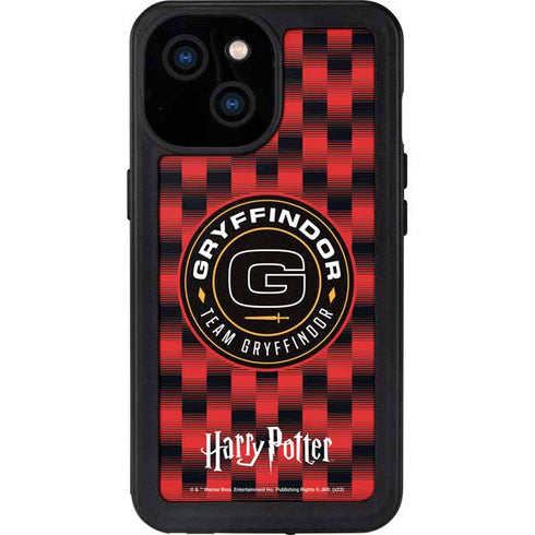 Wizarding Worlds Harry Potter Team Gryffindor iPhone 15 Waterproof Case