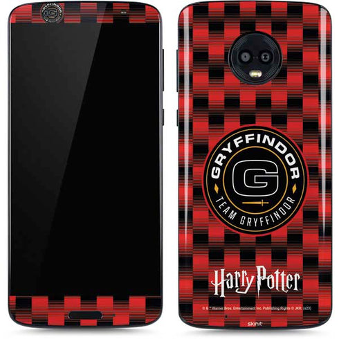 Wizarding Worlds Harry Potter Team Gryffindor Moto G6 Skin