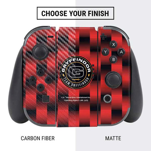 Wizarding Worlds Harry Potter Team Gryffindor Nintendo Switch Bundle Skin