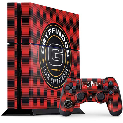 Wizarding Worlds Harry Potter Team Gryffindor PS4 Console and Controller Bundle Skin