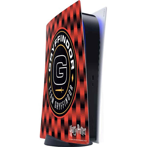 Wizarding Worlds Harry Potter Team Gryffindor PS5 Digital Edition Console Skin