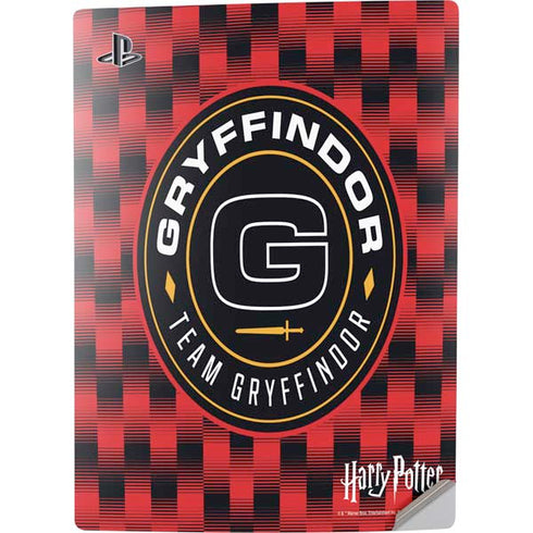 Wizarding Worlds Harry Potter Team Gryffindor PS5 Digital Edition Console Skin