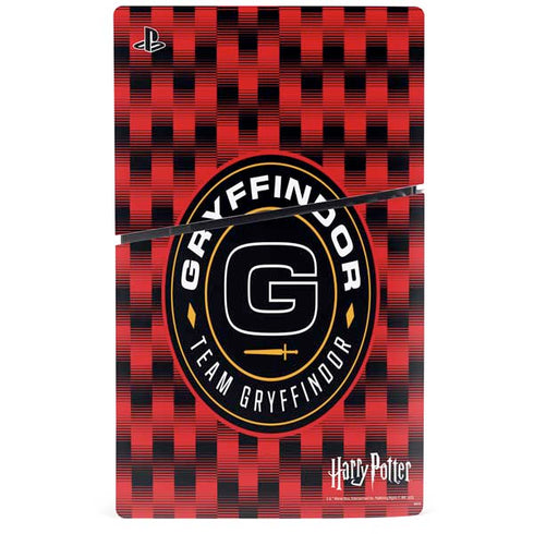 Wizarding Worlds Harry Potter Team Gryffindor PS5 Slim Disk Bundle Skin