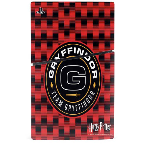 Wizarding Worlds Harry Potter Team Gryffindor PS5 Slim Digital Edition Console Skin