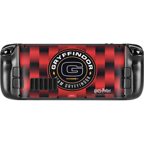 Wizarding Worlds Harry Potter Team Gryffindor Steam Deck Handheld Gaming Computer Skin