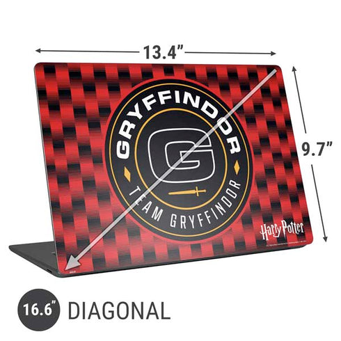 Wizarding Worlds Harry Potter Team Gryffindor Universal Laptop 16.6in (13.4 x 9.7in) Skin