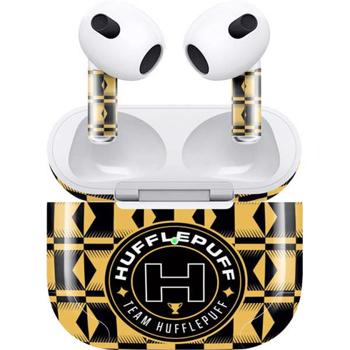 Wizarding Worlds Harry Potter Team Hufflepuff Apple AirPods (3rd Gen 2021) Skin