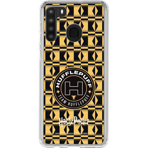 Wizarding Worlds Harry Potter Team Hufflepuff Galaxy A21 Clear Case