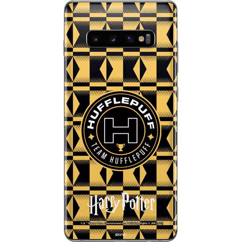 Wizarding Worlds Harry Potter Team Hufflepuff Galaxy S10 Plus Skin