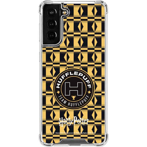 Wizarding Worlds Harry Potter Team Hufflepuff Galaxy S21 FE Clear Case